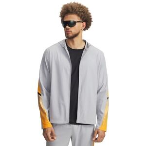 Under Armour VELOCITI STORM HOODED Férfi futódzseki, szürke, méret M kép
