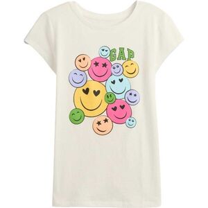 GAP V-FRCH SS LOGO TEE Gyerek póló, fehér, méret kép