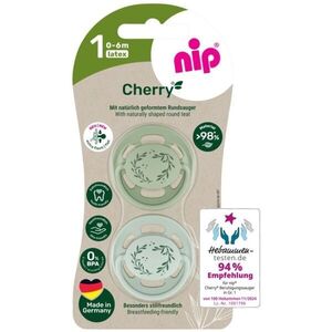 NIP CHERRY MÉRET 1 (0-6H) 2DB Cumisüveg, zöld, méret kép
