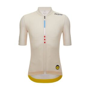 SANTINI Rövid ujjú kerékpáros mez - TDF MAILLOT JAUNE - M. VENTOUX - elefántcsont kép