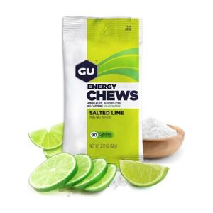 GU Kerékpáros táplálékkiegészítő - ENERGY CHEWS 60 g SALTED LIME kép