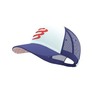 COMPRESSPORT Kerékpáros sapka - TRUCKER CUP - kék/fehér kép