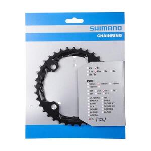 SHIMANO lánckerék - FC-T521 DEORE 36Z. - fekete kép