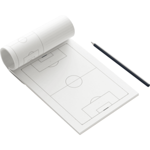 Jegyzettömb Cawila Cawila PRO NOTEPAD | 50 | DIN A5 | Football Tactic block kép