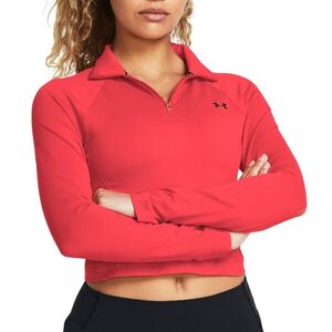 Vanish Seamless 1/4 Zip Crop-RED kép