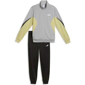Puma ESSENTIALS BLOCK POLY SUIT Férfi melegítő szett, szürke, méret kép