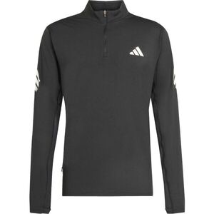 adidas ADI365 ICONIC RUNNING 1/2 ZIP Férfi sportos pulóver, fekete, méret kép