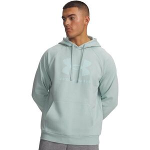 Under Armour RIVAL FLEECE LOGO HD Férfi pulóver, világoszöld, méret kép