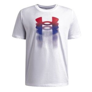 Under Armour BLUR LOGO SS Fiú póló, fehér, méret kép