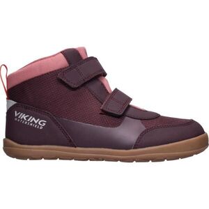VIKING BY NORWAY ASPEN BAREFOOT MID WP 2V Gyerek barefoot cipő, bordó, méret kép