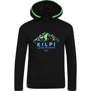 KILPI NORTHEN Fiú pamut kapucnis pulóver, fekete, méret kép