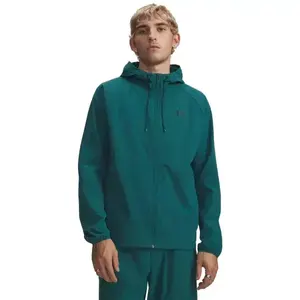 Under Armour STRETCH WOVEN WINDBREAKER Férfi dzseki, sötétzöld, méret kép