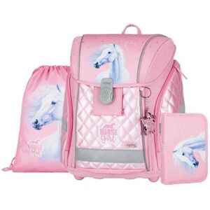 Oxybag SET PREMIUM LIGHT ROMANTIC HORSE GIRL Iskolai szett, rózsaszín, méret kép
