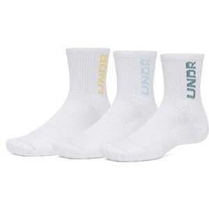 Under Armour 3-MAKER MID-CREW 3PK Uniszex zokni, fehér, méret kép