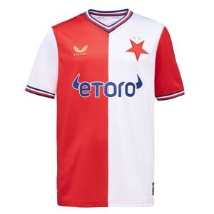 CASTORE SK SLAVIA PRAGUE HOME SS SHIRT JR Gyerek futballmez, piros, méret kép