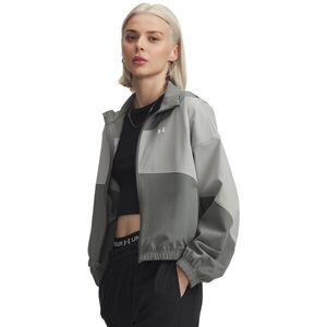 Under Armour RIVAL WOVEN JACKET Női dzseki, sötétszürke, méret kép
