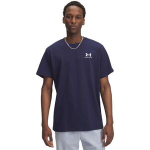 Under Armour LOGO EMB HEAVYWEIGHT Férfi póló, sötétkék, méret kép
