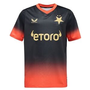 CASTORE SK SLAVIA PRAGUE AWAY SS SHIRT JR Gyerek futballmez, fekete, méret kép