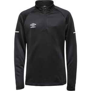 Umbro TRAINING HALF ZIP TOP - JNR Gyerek sportpóló, fekete, méret kép