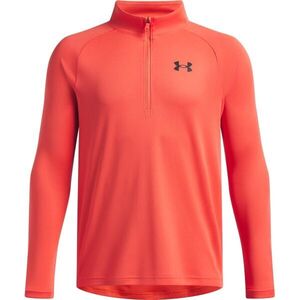 Under Armour TECH 2.0 1/2 ZIP Fiú felső, piros, méret kép