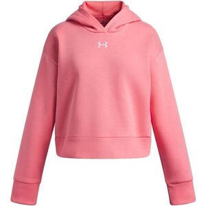 Under Armour RIVAL FLEECE CROP HOODIE Lány pulóver, rózsaszín, méret kép