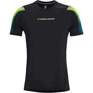 Under Armour HEATGEAR® FITTED SHORT SLEEVE Férfi póló, fekete, méret M kép