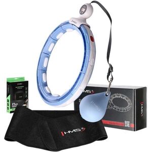 HMS SET HHM15 + BR163 PLUS SIZE Súlyos masszázskarika és karcsúsító öv szett, világoskék, méret kép
