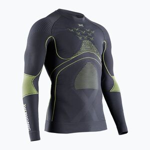 Férfi termoaktív pulóver X-Bionic Energy Accumulator 4.0 charcoal/yellow (Energy Accumulator 4.0 EAWT06W19M) kép