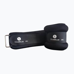 Boka- és csuklósúlyok 2 kg 2 db. Sveltus Súlyozott mandzsetta fekete 0944 (Weighted Cuff 0944) kép
