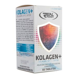 Kollagén Real Pharm Collagen+ 60 tabletta 707468 (Colagen+ 707468) kép