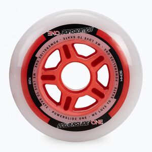 Powerslide PS One távtartó/csapágyak görkorcsolya kerekek 8 db. 90mm/82A fehér 905304 (PS One Spacer/Bearings 8-Pack 905304) kép