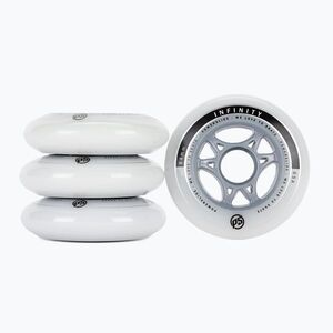Powerslide Infinity II görkorcsolya kerekek 84mm/85A 4 db fehér 905226 (Infinity II 4-Pack 905226) kép