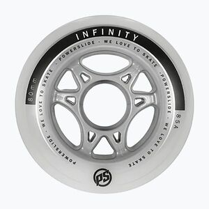 Powerslide Infinity II görkorcsolya kerekek 80mm/85A 4 db fehér 905228 (Infinity II 4-Pack 905228) kép