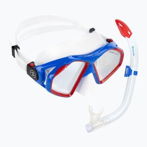 AQUALUNG Hawkeye búvárszett maszk + snorkel kombináció kék/piros SC3974006 (Hawkeye Combo SC3974006) kép