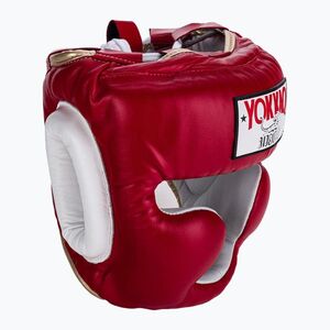 YOKKAO edzés fejvédő harci sport sisak piros HYGL-1-2 (Training Headguard HYGL-1-2) kép