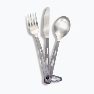 Evőeszközök Optimus Titanium 3 darabos evőeszközkészlet ezüst 8016286 (Titanium 3-Piece Cutlery Set 8016286) kép