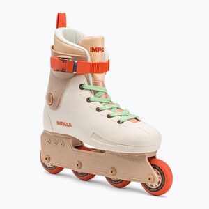 Női IMPALA Lightspeed Inline korcsolya fehér és bézs IMPINLINE1 görkorcsolya (Lightspeed Inline Skate IMPINLINE1) kép