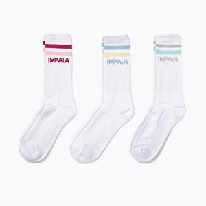 IMPALA csíkos női zokni 3 pár fehér IM787000 IM787000 (Stripe 3pk IM787000) kép