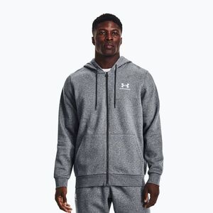 Férfi Under Armour Essential Fleece teljes cipzáras kapucnis edzőfelső szürke 1373881 (Essential Fleece FZ Hood 1373881) kép