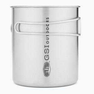 GSI Outdoors Glacier rozsdamentes palackos pohár nagy ezüst 68215 utazóbögre (Glacier Stainless Bottle Cup Large 68215) kép