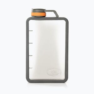 GSI Outdoors Boulder Flask ezüstszürke 79346 túrázó szeszesitalos palack (Boulder Flask 10 Oz 79346) kép