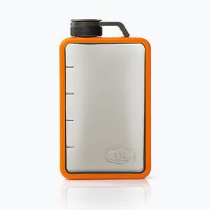 GSI Outdoors Boulder Flask ezüst és narancssárga 79347 túrapálinkás palack (Boulder Flask 79347) kép