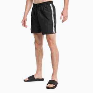 Férfi Calvin Klein Medium zsinóros úszó rövidnadrág fekete (Medium DrawstringKM0KM00741BEH) kép