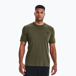 Férfi Under Armour Sportstyle bal mellkasi póló tengeri zöld/fekete (Sportstyle Left Chest 1326799-390) kép
