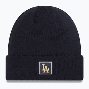 Téli sapka New Era Metalic Badge Cuff Knit Los Angeles Dodgers black (Metalic Badge Cuff Knit Los Angeles Dodgers 60424829) kép
