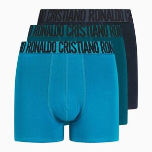 Férfi CR7 Basic Trunk boxeralsó 3 pár kék/tengerészkék (Basic Trunk 300-8100-4900-2731) kép