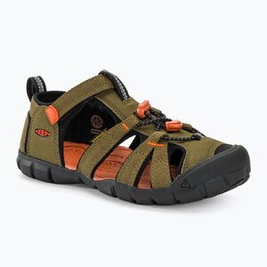 Junior szandál KEEN Seacamp II CNX dark olive/gold flame (Seacamp II CNX 1028851) kép