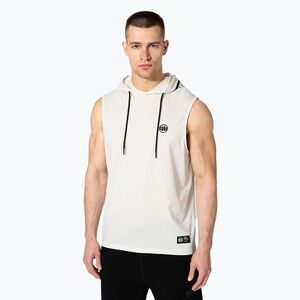 Férfi pulóver Pitbull Mercado Hilltop kapucnis ujjatlan fehér (Mercado Hilltop Hooded Sleeveless 223001000202) kép