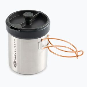 Kemping kávéfőző GSI Outdoors Glacier Personal Javapress 711 ml stainless (Glacier Personal Javapress 68412) kép