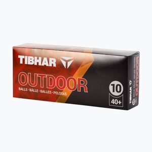 Pingponglabda Tibhar Outdoor Balls 10 db white (Outdoor Balls 10003) kép